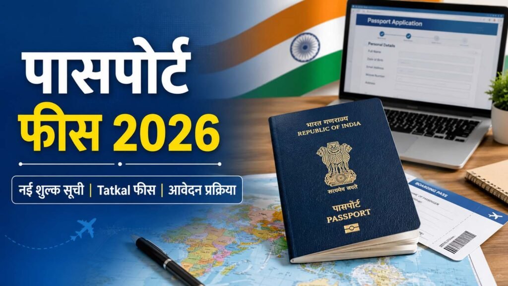 पासपोर्ट फीस 2026 नई शुल्क सूची